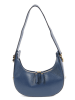Florence Bags Leder-Schultertasche "Tim" in Dunkelblau - (B)23 x (H)12 x (T)7,5 cm