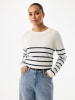 Mexx Sweter "Aster" w kolorze biało-granatowym