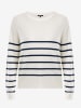 Mexx Sweter "Aster" w kolorze biało-granatowym