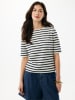 Mexx Shirt in Weiß/ Dunkelblau