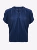 Mexx Plisséblouse donkerblauw