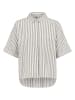 Sublevel Bluse in Weiß/ Taupe