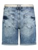 Sublevel Spijkerbermuda blauw