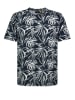 Sublevel Shirt in Dunkelblau/ Weiß