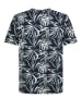 Sublevel Shirt in Dunkelblau/ Weiß
