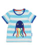 Toby Tiger Shirt in Weiß/ Hellblau
