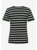 More & More Shirt in Dunkelblau/ Khaki