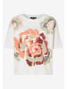 More & More Shirt wit/abrikooskleurig