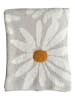 Kaiser Naturfellprodukte Koc "Flower" w kolorze kremowym