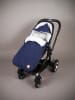 Kaiser Naturfellprodukte Sommer-Fußsack "Annabel" in Schwarz - (L)90 x (B)42 cm