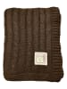 Kaiser Naturfellprodukte Babydecke "Cable Knitt" in Braun - (L)100 x (B)80 cm