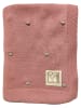 Kaiser Naturfellprodukte Strickdecke "Knots" in Rosa - (L)80 cm - (B)100 cm