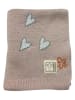 Kaiser Naturfellprodukte Strickdecke "Unicorn" in Hellbraun - (L)80 cm - (B)100 cm