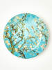 BELLA MAISON Saladebord "Van Gogh" turquoise/wit - Ø 19 cm