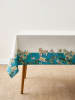 BELLA MAISON Tischdecke "Van Gogh" in Weiß/ Türkis - (L)250 x (B)150 cm