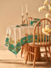 BELLA MAISON Tafellaken "Van Gogh" wit/turquoise - (L)250 x (B)150 cm