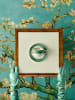 BELLA MAISON 4-delige set: theekoppen "Van Gogh" turquoise/wit - 270 ml