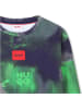 HUGO Sweatshirt in Dunkelblau/ Grün