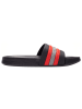 Kangaroos Klapki "K-Slide Stripe" w kolorze czarno-czerwonym