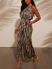 Milan Kiss Jumpsuit in Beige/ Schwarz