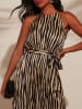 Milan Kiss Jumpsuit in Beige/ Schwarz