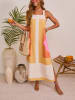 Milan Kiss Jurk crème/oranje
