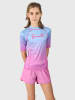 Brunotti Koszulka kąpielowa "Lineas-Gradient Rashguard" w kolorze błękitno-różowym
