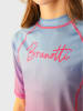 Brunotti Badeshirt "Lineas-Gradient Rashguard" in Hellblau/ Pink
