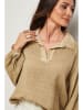 Le Monde du Lin Bluse in Beige