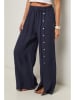Le Monde du Lin Linnen broek donkerblauw