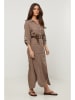 Le Monde du Lin Leinen-Kleid in Taupe