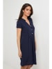 Le Monde du Lin Leinen-Kleid in Dunkelblau
