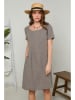 Le Monde du Lin Leinen-Kleid in Taupe
