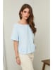 Le Monde du Lin Leinen-Bluse in Hellblau