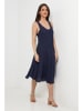 Le Monde du Lin Leinen-Kleid in Dunkelblau