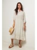 Le Monde du Lin Kleid in Creme