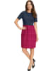Heine Jurk donkerblauw/roze