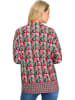 Heine Bluse in Rot/ Türkis/ Khaki