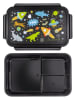 a little lovely company Pojemnik "Galaxy" w kolorze czarnym na lunch - 22 x 7 x 14,5 cm