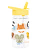 a little lovely company Drinkfles "Animal friends" geel - 450 ml