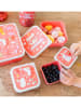 a little lovely company 4-delige set: lunchboxen "Fun"' rood