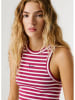 Pepe Jeans Top "Marian" in Pink/ Weiß