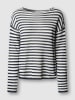 Pepe Jeans Pullover "Kalua" in Schwarz/ Weiß