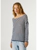 Pepe Jeans Pullover "Kalua" in Schwarz/ Weiß
