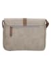 Beagles Leren schoudertas "Brunete" beige/grijs - (B)27 x (H)23 x (D)7 cm