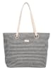Beagles Shopper "Formentera" crème/zwart - (B)50 x (H)35 x (D)16 cm