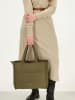 Beagles Torebka w kolorze khaki - 36 x 32 x 12 cm
