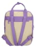Beagles Rugzak "Nova" beige/paars - (B)27 x (H)37 x (D)10 cm