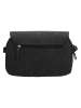 Beagles Leren schoudertas "Cambrils" zwart - (B)26 x (H)18 x (D)8 cm