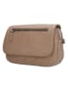 Beagles Leder-Umhängetasche "Cambrils" in Hellbraun - (B)26 x (H)18 x (T)8 cm